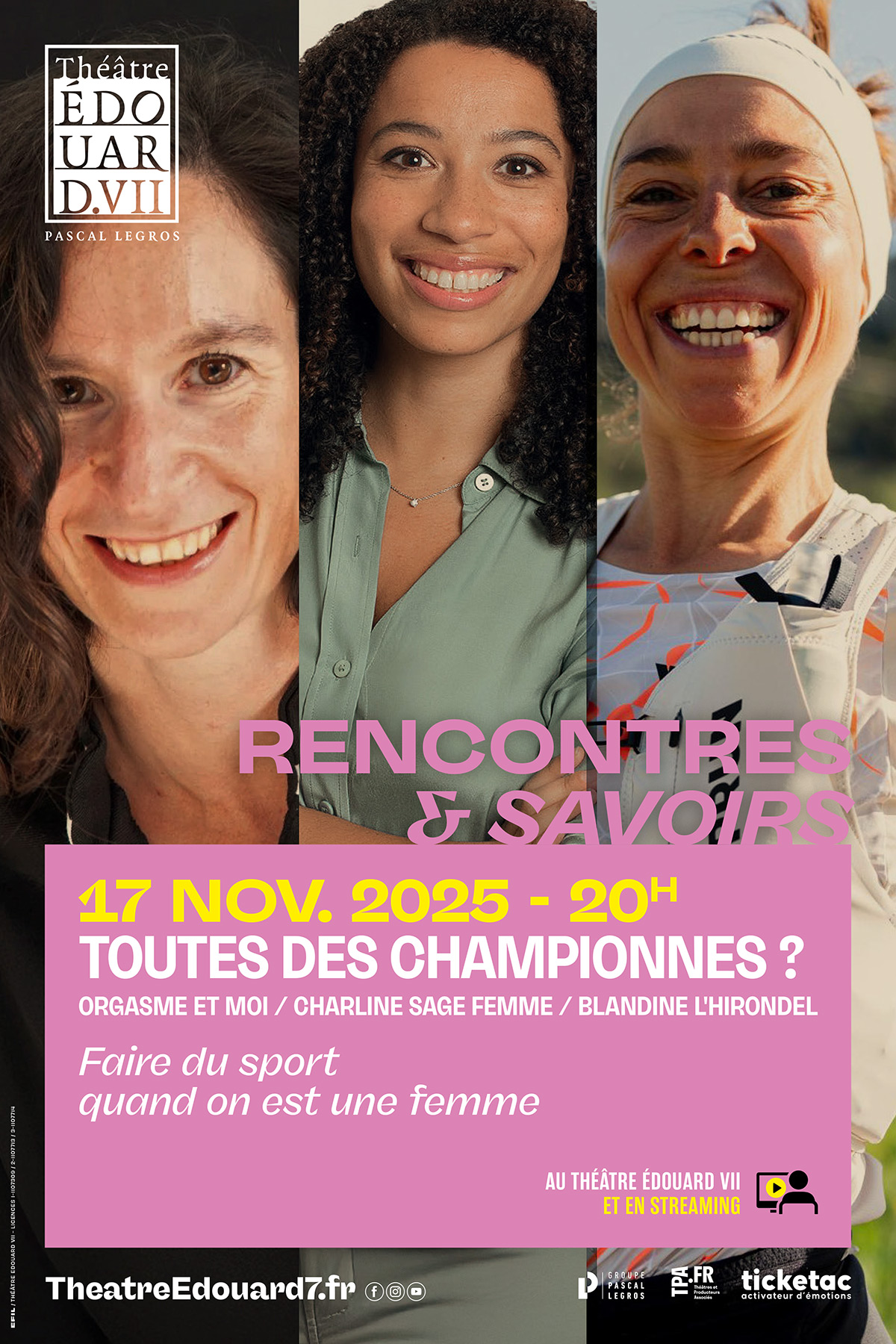 Affiche du spectacle : Toutes des championnes ?