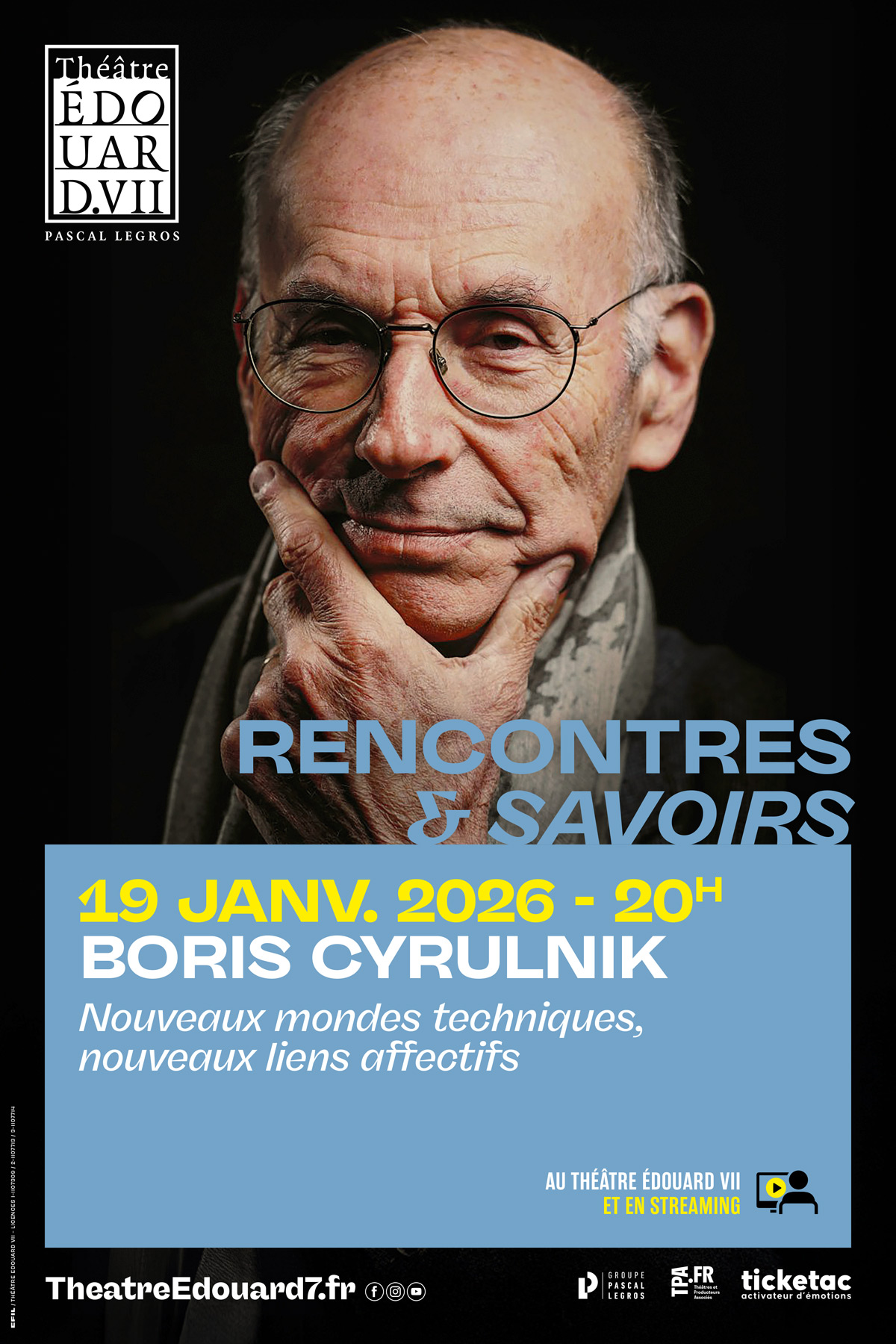 Affiche du spectacle : Boris Cyrulnik
