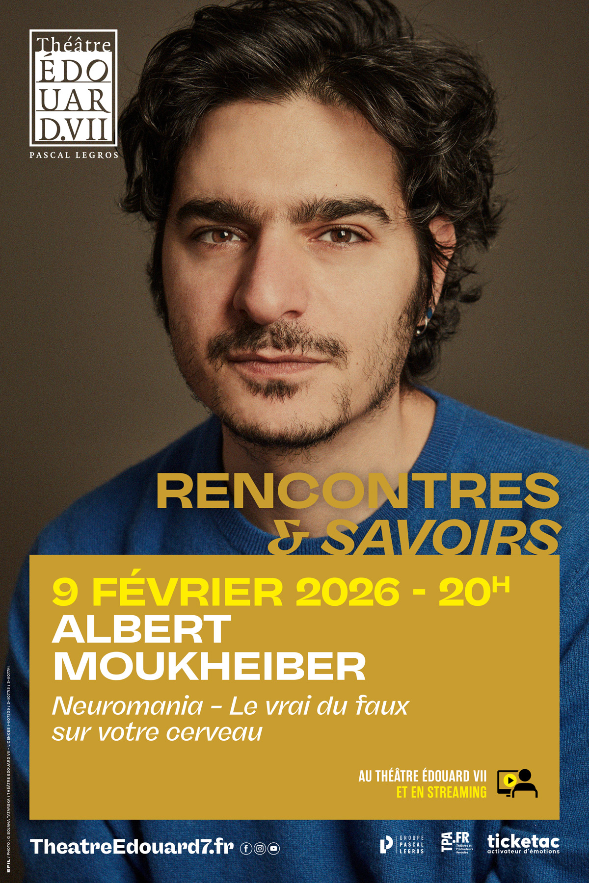 Affiche du spectacle : Albert Moukheiber