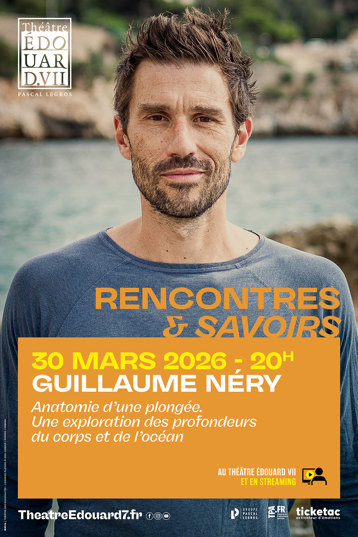 Affiche du spectacle : Guillaume Néry
