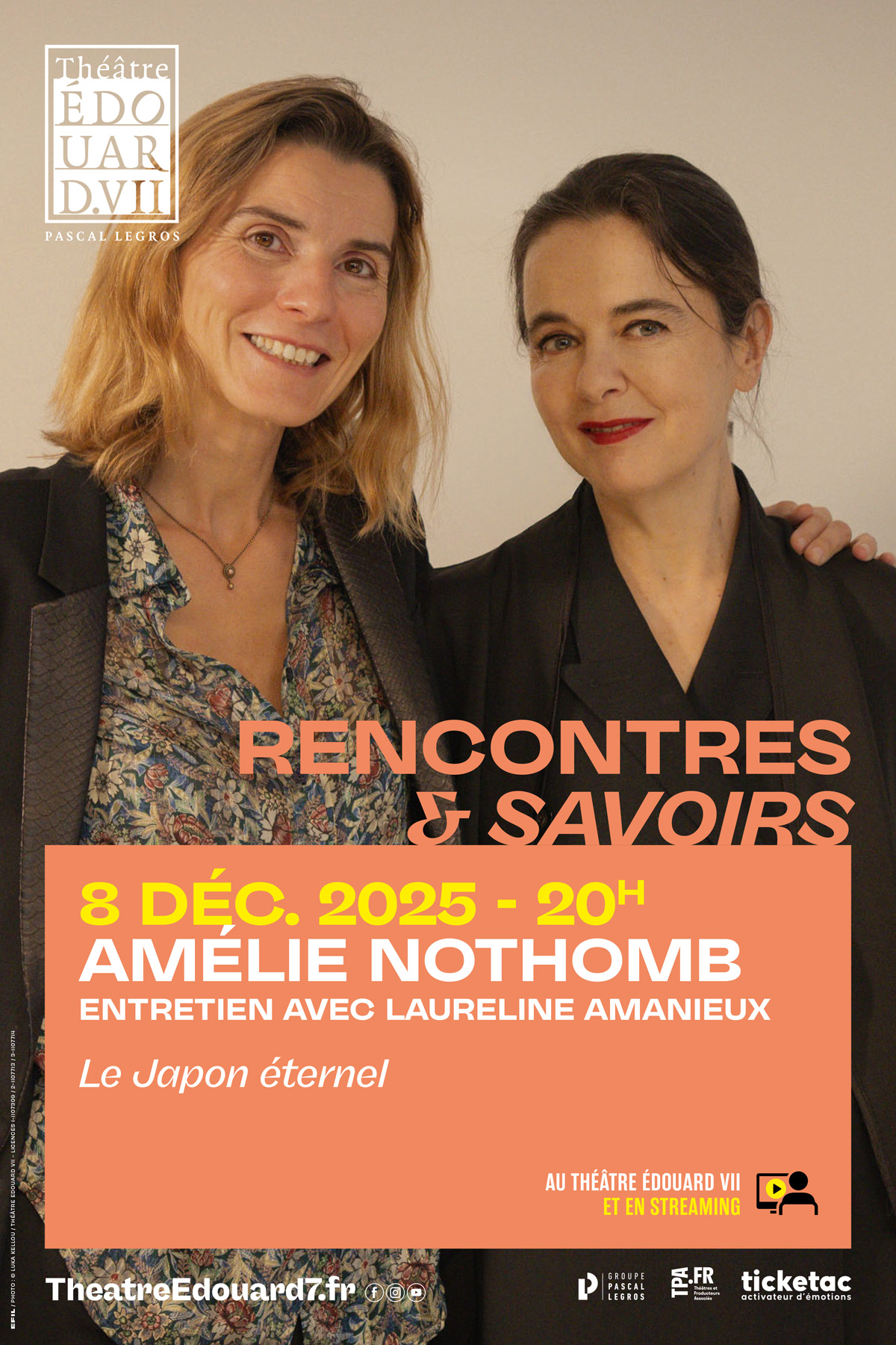 Affiche du spectacle : Amélie Nothomb