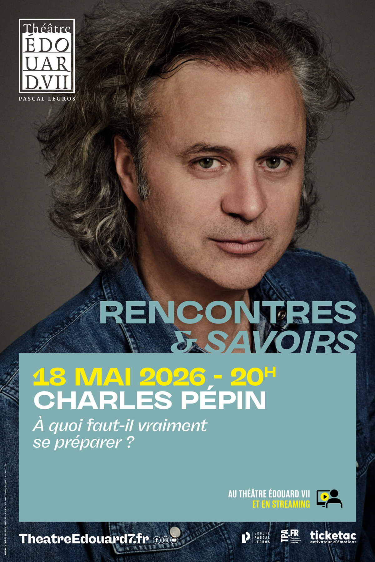Affiche du spectacle : Charles Pépin