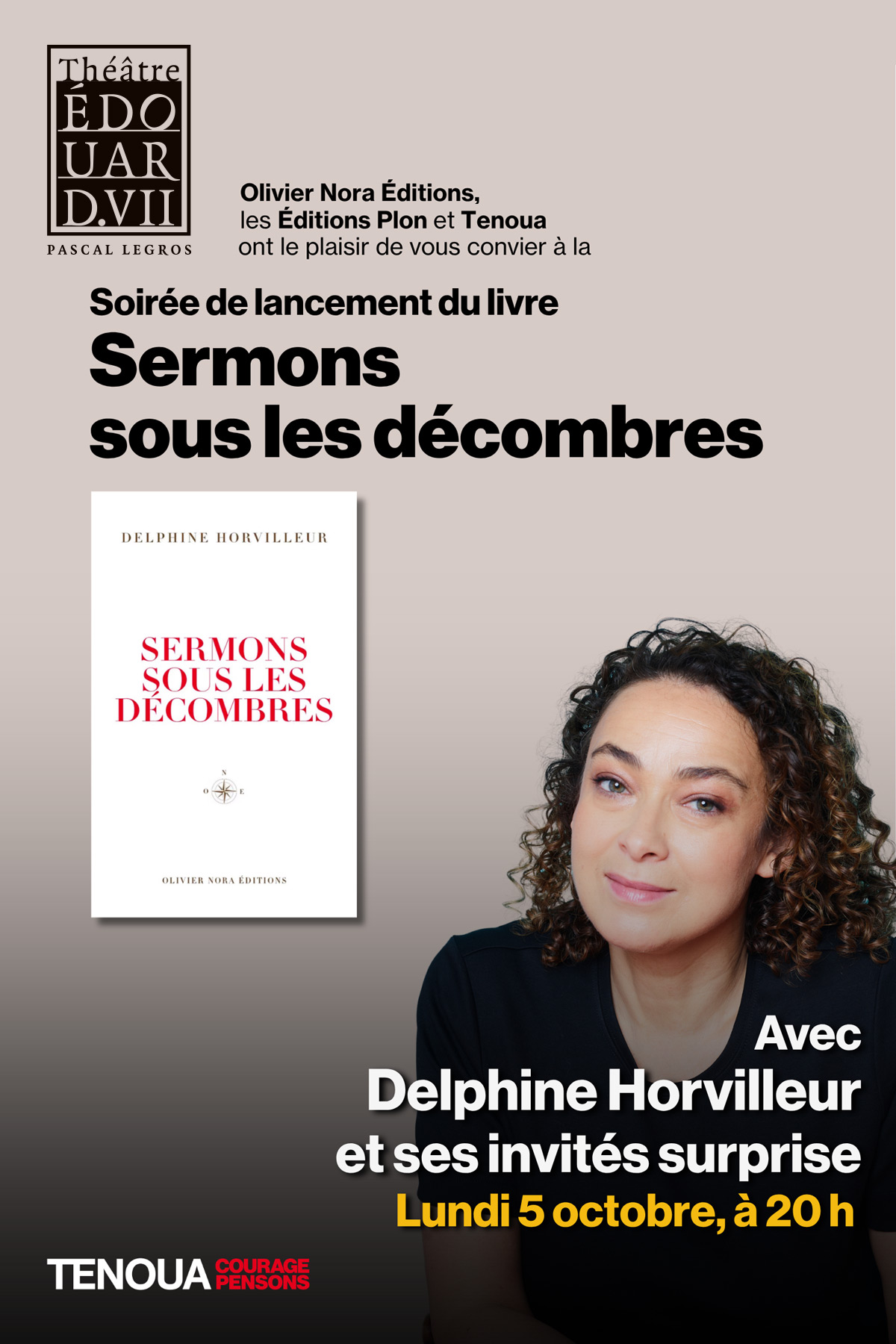 Lancement du livre Sermons sous les décombres